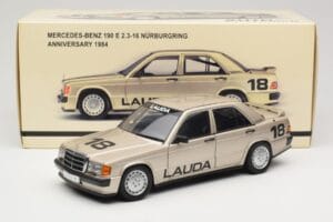 Mercedes 190E 2.3-16 W201 #1 N. Lauda Race of Champions Nurburgring 1984 AUTOart 1:18 88431 Fém – 8. kép a 8-ből