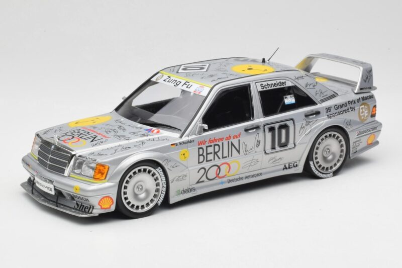Mercedes 190E 2.5-16 EVO II W201 #10 Zung Fu B. Schneider Guia Race Macau 1992 Minichamps 1:18 155923610 Fém
