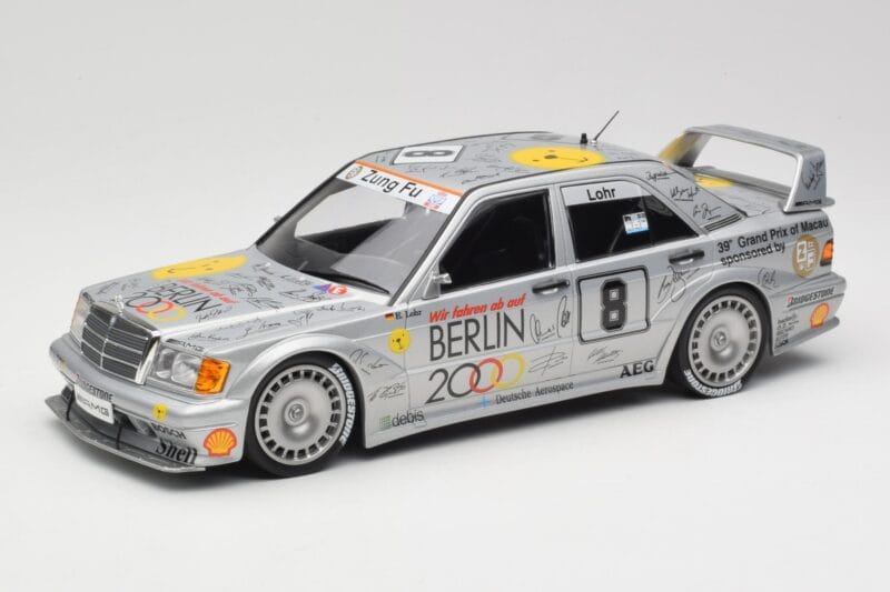 Mercedes 190E 2.5-16 EVO II W201 #8 Zung Fu E. Lohr Guia Race Macau 1992 Minichamps 1:18 155923608 Fém