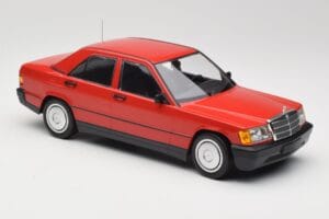 Mercedes 190E W201 Piros Minichamps 1:18 155037000 Fém – 4. kép a 6-ből