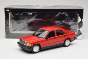 Mercedes 190E W201 Piros Minichamps 1:18 155037000 Fém – 6. kép a 6-ből