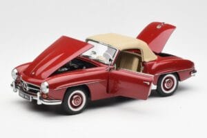 Mercedes 190SL W198 Piros AUTOart 1:18 76116 Fém – 2. kép a 8-ből