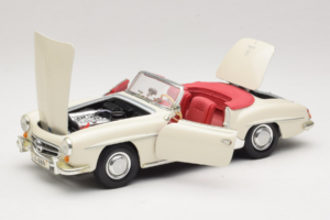 Mercedes 190SL Fehér Maisto 1:18 50274 Fém – 2. kép a 8-ből