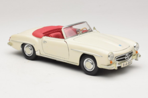 Mercedes 190SL Fehér Maisto 1:18 50274 Fém – 6. kép a 8-ből