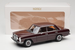 Mercedes 200 W115 Sötét Vörösesbarna Norev 1:18 183778 Fém – 8. kép a 8-ből