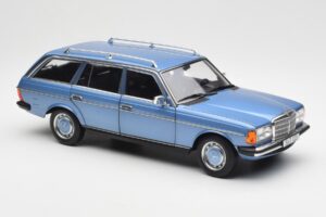 Mercedes 200 S123 T-Model Diamond Kék Dealer Kiadás Norev 1:18 B66040671 Fém – 6. kép a 8-ből