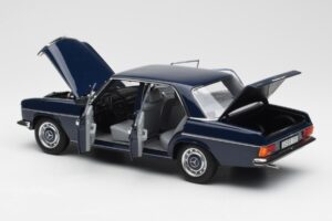 Mercedes 200 W114 Midnight Kék Dealer Kiadás Norev 1:18 B66040694 Fém – 5. kép a 8-ből