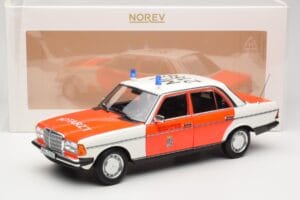Mercedes 200 W123 Mentőautó Fehér Norev 1:18 183834 Fém – 8. kép a 8-ből