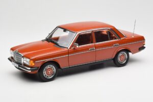 Mercedes 200 W123 English Piros Dealer Kiadás Norev 1:18 B66040653 Fém