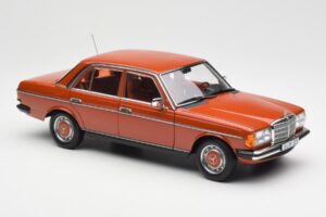 Mercedes 200 W123 English Piros Dealer Kiadás Norev 1:18 B66040653 Fém – 6. kép a 8-ből