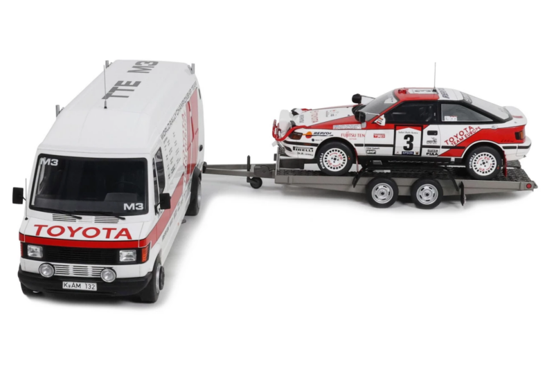 Mercedes 208D + Toyota Celica ST165 Gr.A RAC Safari 1990 Otto 1:18 OT480 Gyanta