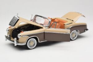 Mercedes 220 SE W128 Kabrió Bronzvörös Sun Star 1:18 3572 Fém – 2. kép a 8-ből