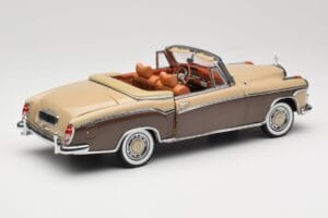Mercedes 220 SE W128 Kabrió Bronzvörös Sun Star 1:18 3572 Fém – 3. kép a 8-ből