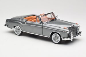 Mercedes 220 SE W128 Kabrió Grey Metallic Sun Star 1:18 3352-M1 Fém – 6. kép a 8-ből