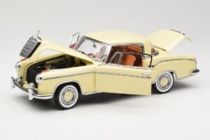Mercedes 220 SE W128 Coupe Bézs Sun Star 1:18 3562 Fém – 2. kép a 8-ből