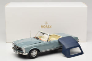 Mercedes 230 SL W113 Horizon Blue Norev 1:18 183992 Fém – 9. kép a 9-ből