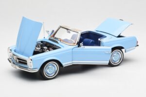 Mercedes 230 SL W113 Pagoda Horizon Kék Dealer Kiadás Norev 1:18 B66040633 Fém – 2. kép a 10-ből