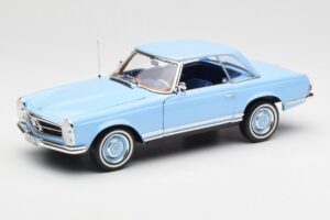 Mercedes 230 SL W113 Pagoda Horizon Kék Dealer Kiadás Norev 1:18 B66040633 Fém – 3. kép a 10-ből