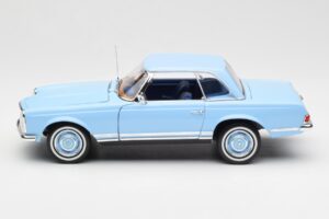 Mercedes 230 SL W113 Pagoda Horizon Kék Dealer Kiadás Norev 1:18 B66040633 Fém – 5. kép a 10-ből