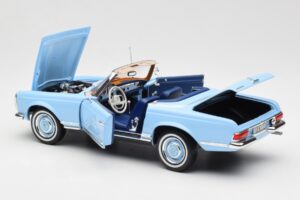 Mercedes 230 SL W113 Pagoda Horizon Kék Dealer Kiadás Norev 1:18 B66040633 Fém – 7. kép a 10-ből