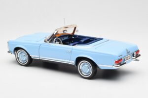 Mercedes 230 SL W113 Pagoda Horizon Kék Dealer Kiadás Norev 1:18 B66040633 Fém – 9. kép a 10-ből