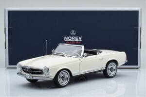 Mercedes 230 SL W113 Pagoda Fehér Limitált Kiadás Norev 1:18 183768 Fém – 9. kép a 9-ből