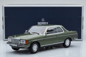 Mercedes 280 CE W123 Coupe Zöld Norev 1:18 183704 Fém – 6. kép a 6-ből