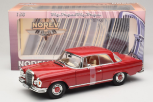 Mercedes 280 SE Coupe Piros Norev 1:18 183527 Fém – 6. kép a 6-ből