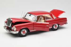 Mercedes 280 SE W108 Piros Norev 1:18 193527 Fém – 2. kép a 8-ből