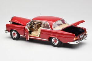 Mercedes 280 SE W108 Piros Norev 1:18 193527 Fém – 5. kép a 8-ből