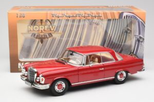 Mercedes 280 SE W108 Piros Norev 1:18 193527 Fém – 8. kép a 8-ből