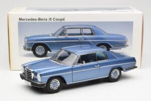 Mercedes 280C/8 W114 Coupe Kék Metallic AUTOart 1:18 76187 Fém – 8. kép a 8-ből