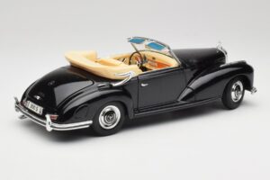 Mercedes 300 S W188 Kabrió Fekete Tchibo 1:18 36782 Fém – 3. kép a 8-ből