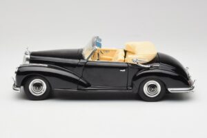 Mercedes 300 S W188 Kabrió Fekete Tchibo 1:18 36782 Fém – 4. kép a 8-ből