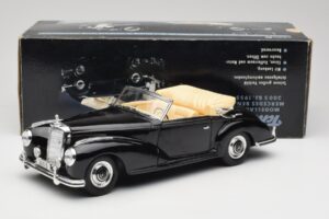Mercedes 300 S W188 Kabrió Fekete Tchibo 1:18 36782 Fém – 8. kép a 8-ből