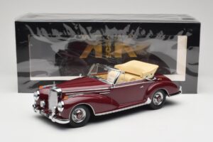 Mercedes 300 SC W188 Kabrió Sötétpiros KK-Scale 1:18 KKDC180942 Fém – 6. kép a 6-ből