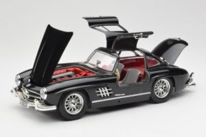 Mercedes 300 SL W198 Fekete Bburago 1:18 35791 Fém – 2. kép a 8-ből