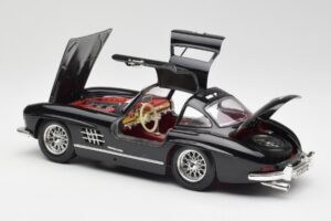 Mercedes 300 SL W198 Fekete Bburago 1:18 35791 Fém – 5. kép a 8-ből