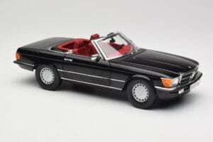 Mercedes 300 SL R107 Fekete Norev 1:18 183511 Fém – 6. kép a 8-ből