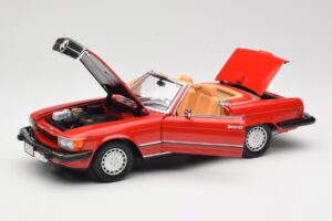 Mercedes 300 SL R107 Piros Norev 1:18 B66040623 Fém – 2. kép a 8-ből