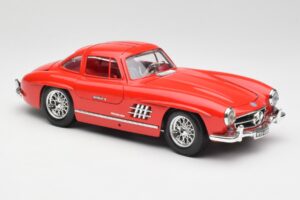 Mercedes 300 SL Piros Bburago 1:18 3015 Fém – 6. kép a 8-ből