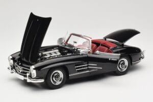Mercedes 300 SL W198 Roadster Fekete Minichamps 1:18 180039036 Fém – 2. kép a 8-ből