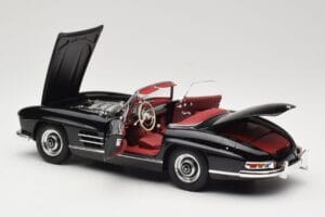 Mercedes 300 SL W198 Roadster Fekete Minichamps 1:18 180039036 Fém – 5. kép a 8-ből