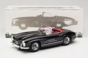 Mercedes 300 SL W198 Roadster Fekete Minichamps 1:18 180039036 Fém – 8. kép a 8-ből