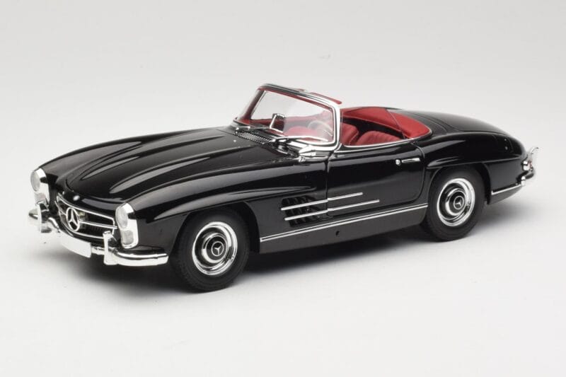 Mercedes 300 SL W198 Roadster Fekete Minichamps 1:18 180039036 Fém