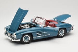 Mercedes 300 SL W198 Roadster Kék Minichamps 1:18 180039035 Fém – 2. kép a 8-ből