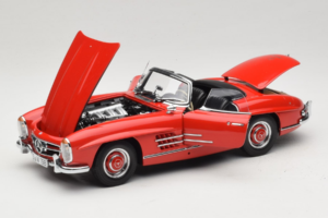 Mercedes 300 SL Roadster Piros Minichamps 1:18 180039031 Fém – 2. kép a 8-ből