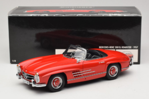 Mercedes 300 SL Roadster Piros Minichamps 1:18 180039031 Fém – 8. kép a 8-ből