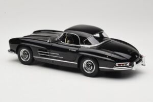 Mercedes 300 SL W198 Roadster With Hardtop Fekete Minichamps 1:18 180039040 Fém – 7. kép a 8-ből