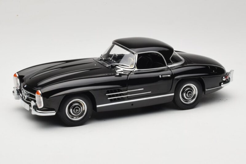 Mercedes 300 SL W198 Roadster With Hardtop Fekete Minichamps 1:18 180039040 Fém